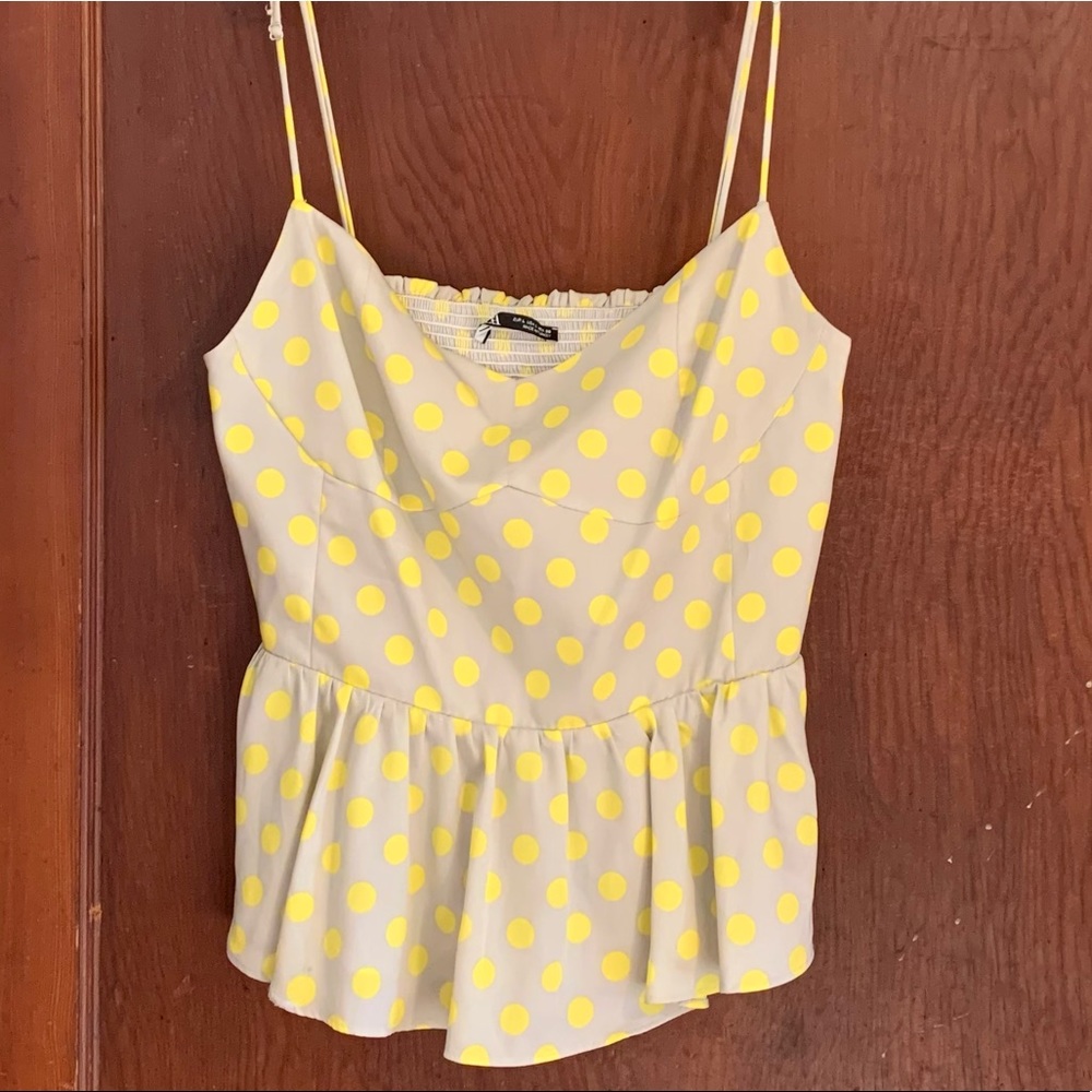 Zara Babydoll Polka Dot Tank